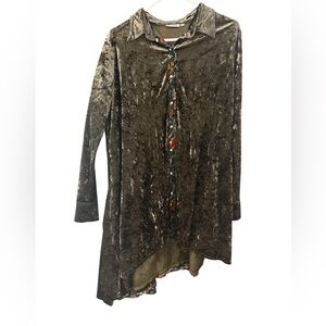 Velvet Green Long Sleeve Shirt